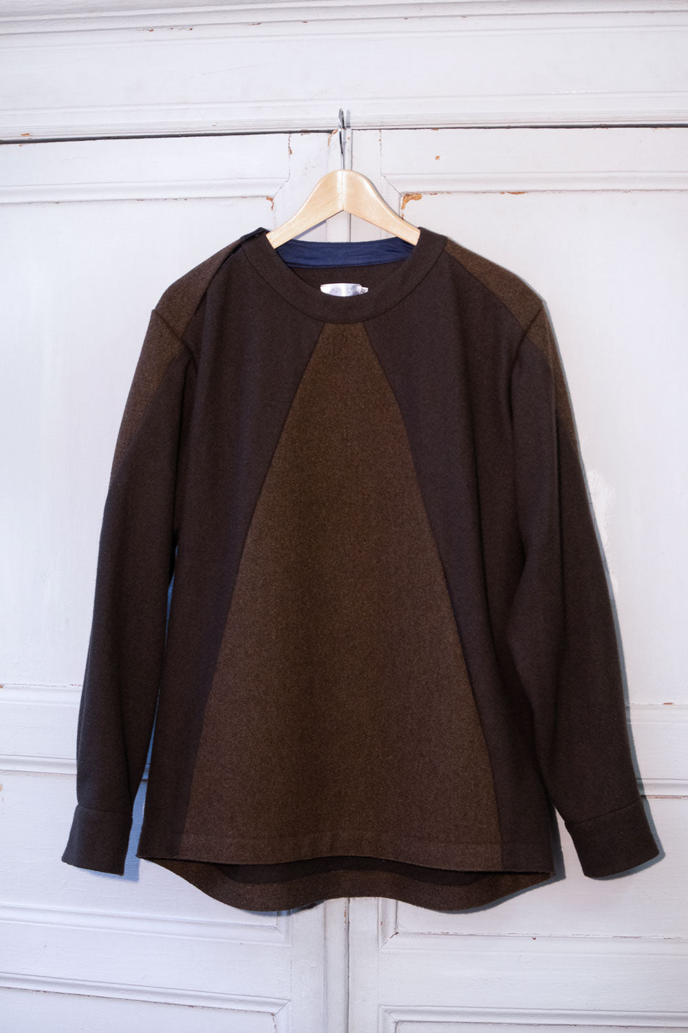 Wool sweatshirt top - Khaki in 42 by VIMPELOVA