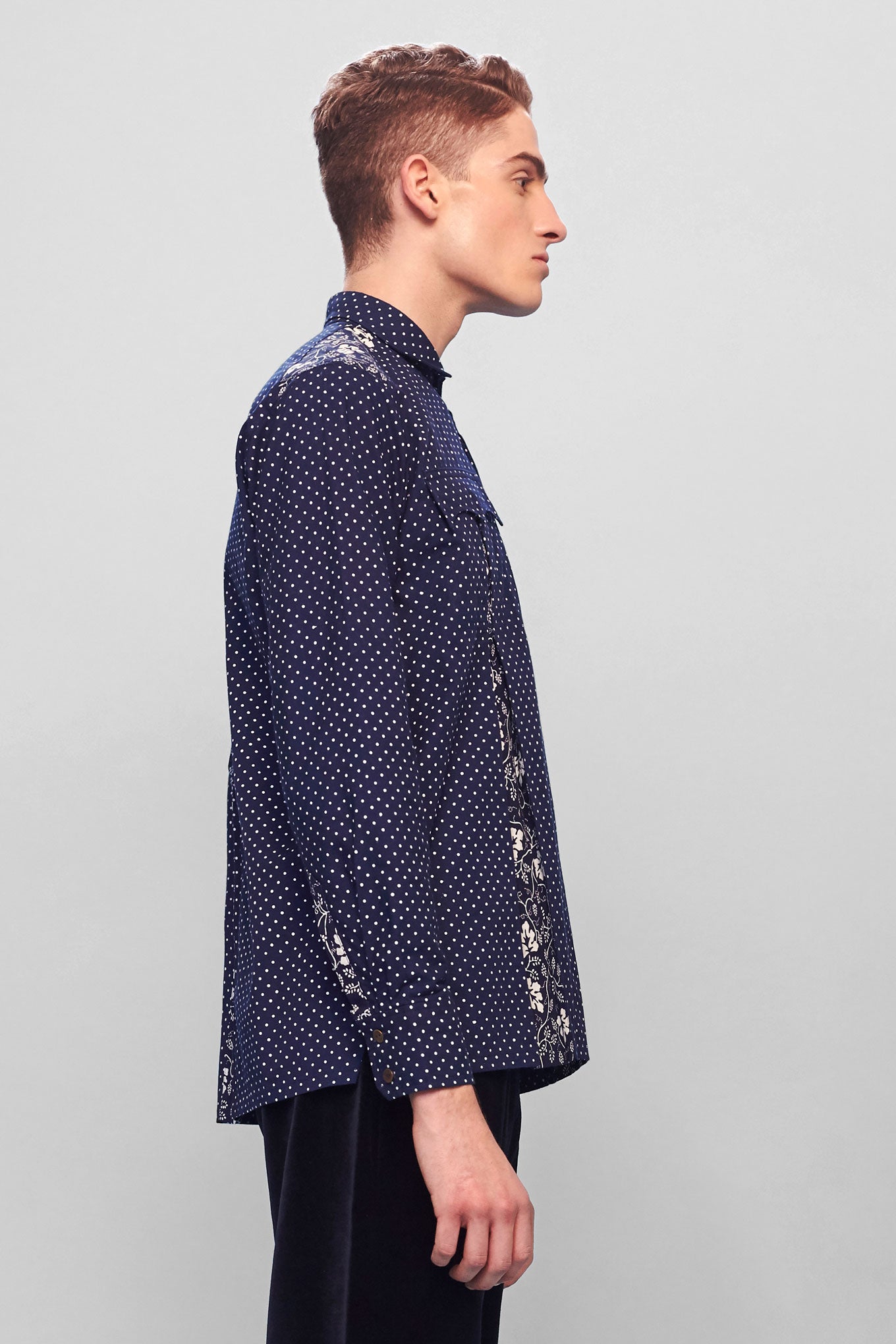 TECKA shirt - Indigo print