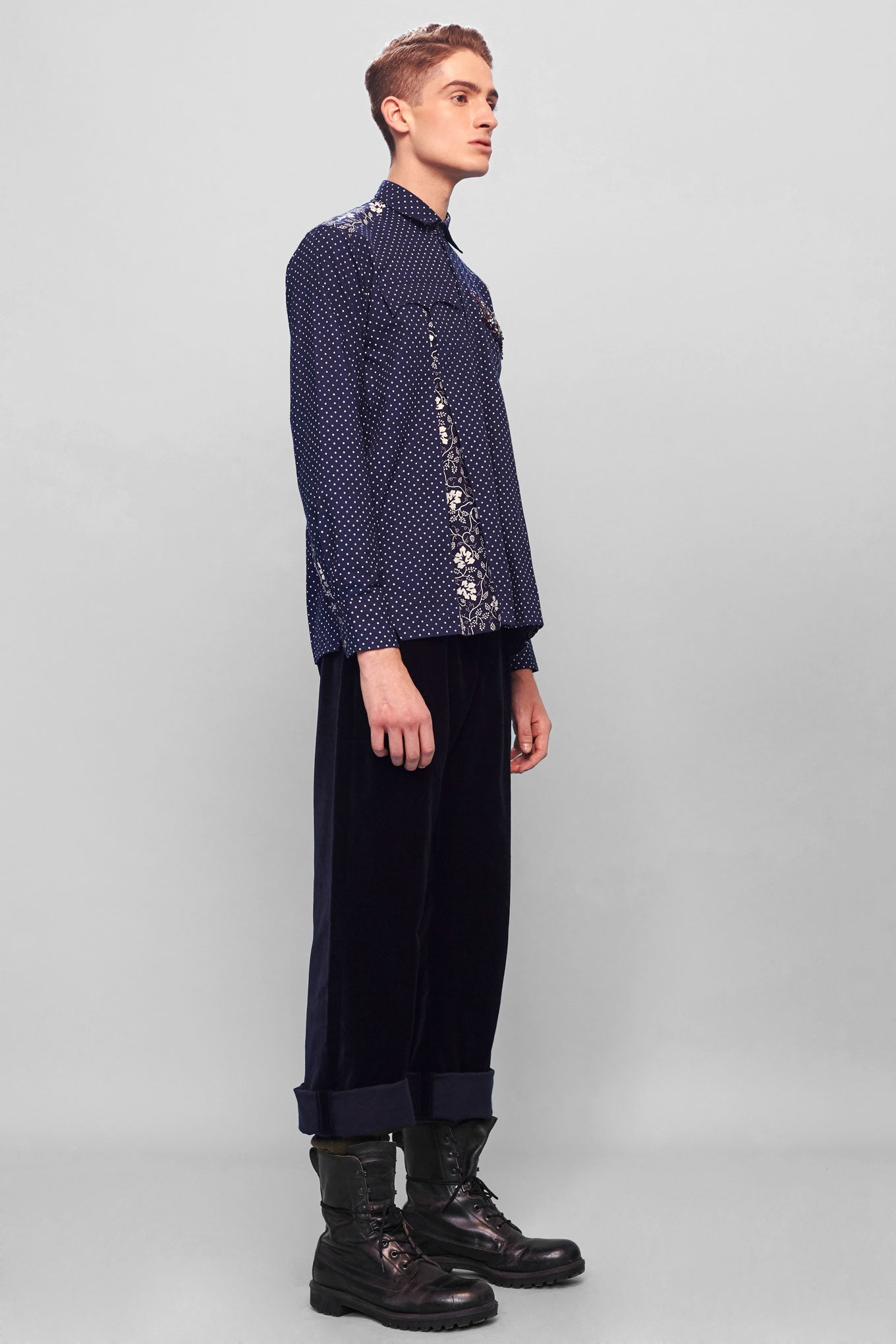 TECKA shirt - Indigo print