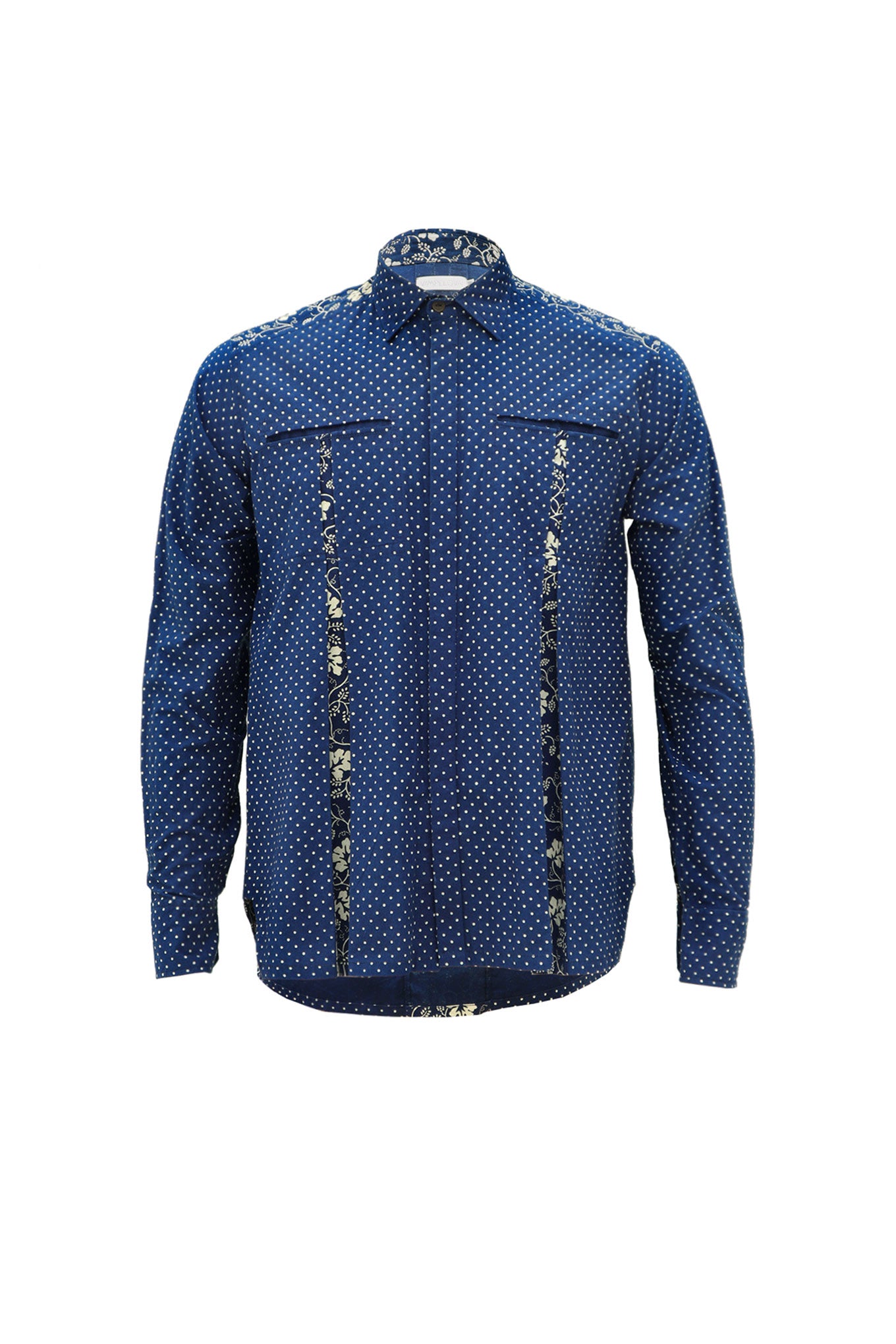 TECKA shirt - Indigo print