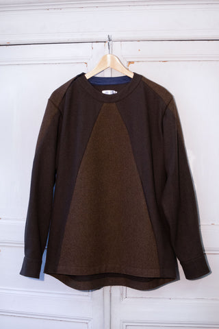 Wool sweatshirt top - Khaki in  42 by VIMPELOVA